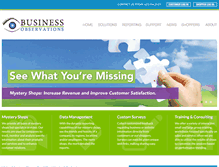 Tablet Screenshot of businessobservations.com